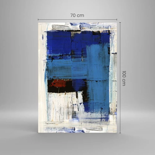 Glasbild - Bild auf glas - Geheimnis ist blau - 70x100 cm