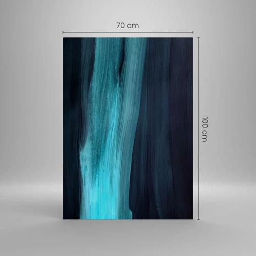 Glasbild - Bild auf glas - Gehen Sie mit dem Strom - 70x100 cm