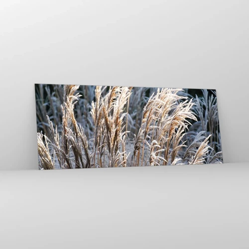 Glasbild - Bild auf glas - Gekleidet mit Frost - 100x40 cm