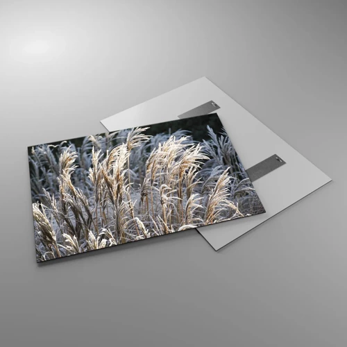 Glasbild - Bild auf glas - Gekleidet mit Frost - 100x70 cm