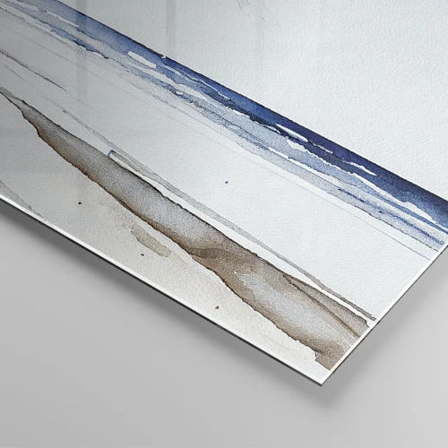 Glasbild - Bild auf glas - Gespräch mit dem Meer - 120x50 cm