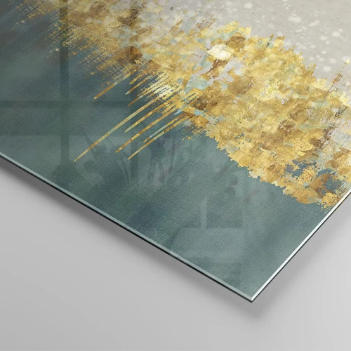 Glasbild - Bild auf glas - Goldener Rand - 70x50 cm