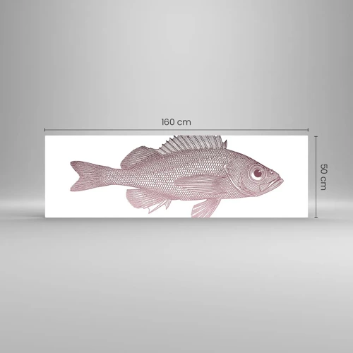 Glasbild - Bild auf glas - Großäugiger Fisch - 160x50 cm