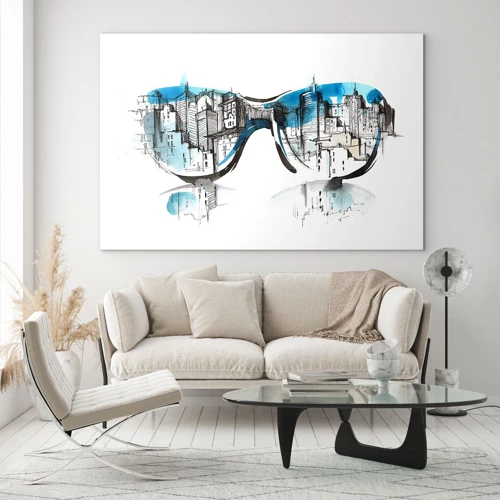 Glasbild - Bild auf glas - Großstadt-Chic - 70x50 cm