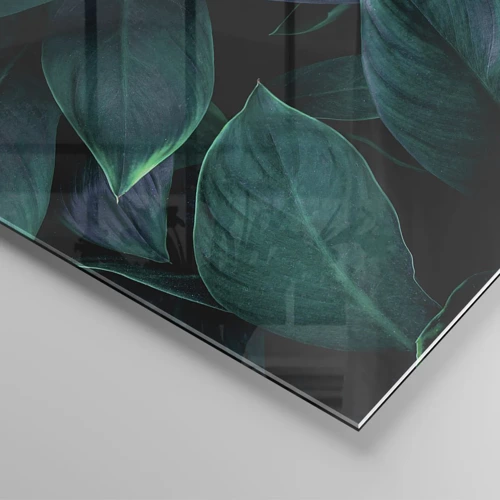 Glasbild - Bild auf glas - Grün in sich selbst - 140x50 cm