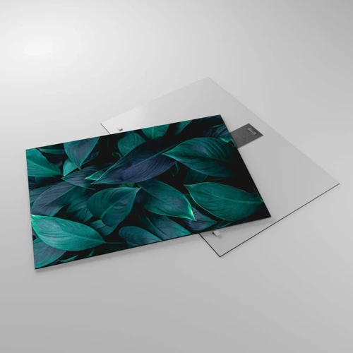 Glasbild - Bild auf glas - Grün in sich selbst - 70x50 cm