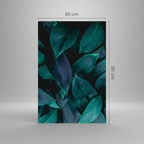 Glasbild - Bild auf glas - Grün in sich selbst - 80x120 cm