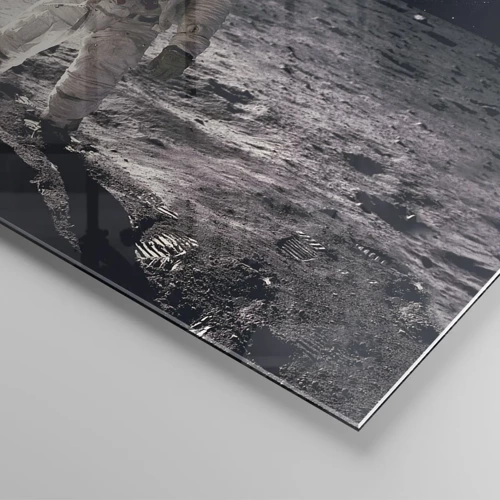 Glasbild - Bild auf glas - Grüße vom Mond - 80x120 cm