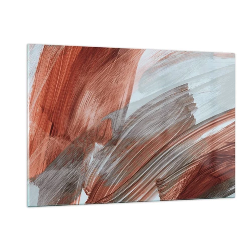 Glasbild - Bild auf glas - Herbst und windige Abstraktion - 120x80 cm