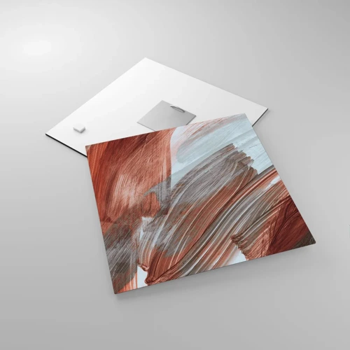 Glasbild - Bild auf glas - Herbst und windige Abstraktion - 30x30 cm
