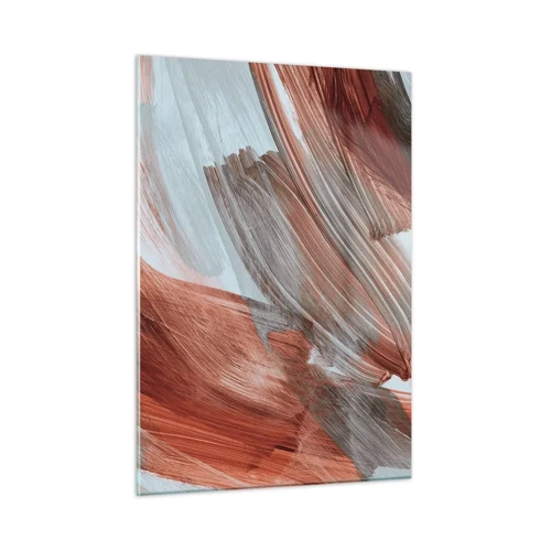 Glasbild - Bild auf glas - Herbst und windige Abstraktion - 50x70 cm