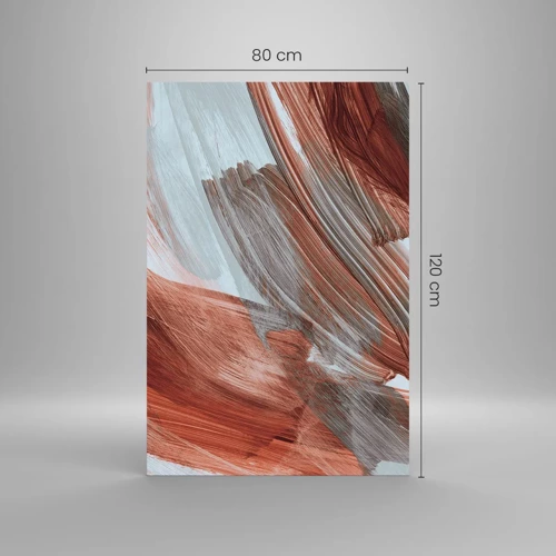 Glasbild - Bild auf glas - Herbst und windige Abstraktion - 80x120 cm