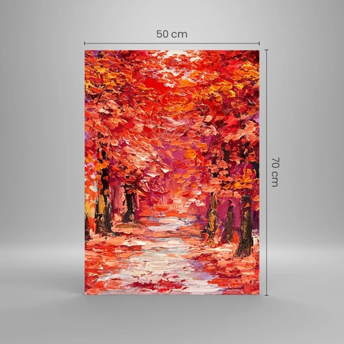 Glasbild - Bild auf glas - Herbstlicher Eindruck - 50x70 cm