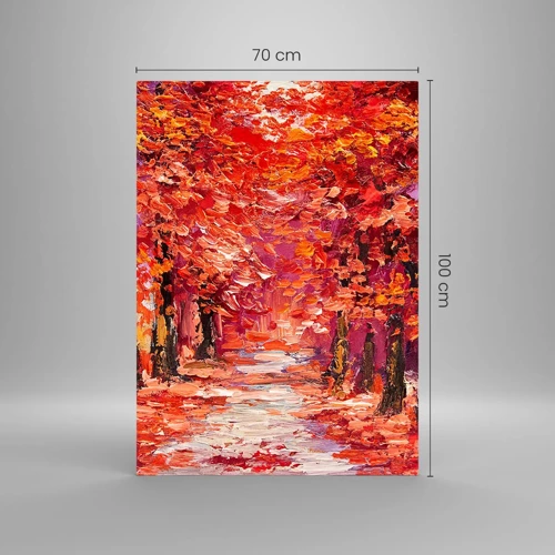 Glasbild - Bild auf glas - Herbstlicher Eindruck - 70x100 cm