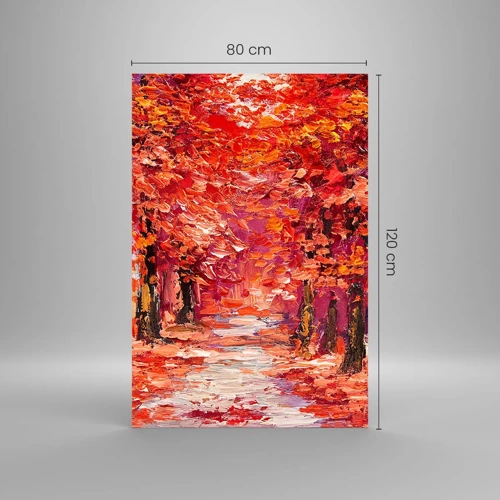 Glasbild - Bild auf glas - Herbstlicher Eindruck - 80x120 cm