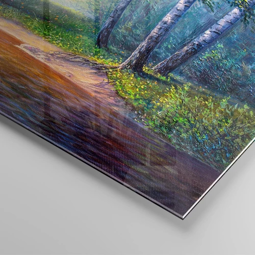 Glasbild - Bild auf glas - Idyllische Landschaft - 70x100 cm