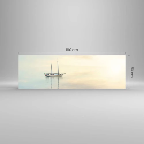 Glasbild - Bild auf glas - Im Meer der Stille - 160x50 cm