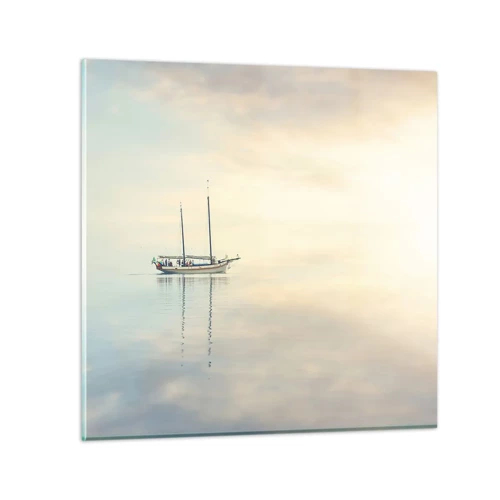 Glasbild - Bild auf glas - Im Meer der Stille - 70x70 cm