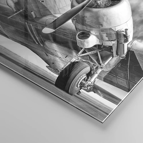 Glasbild - Bild auf glas - Immer flugbereit - 120x80 cm