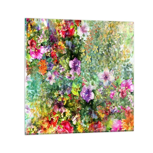 Glasbild - Bild auf glas - In Blumen für das Verderben - 30x30 cm