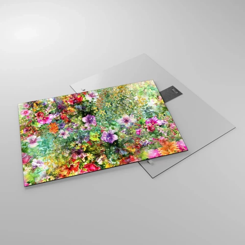 Glasbild - Bild auf glas - In Blumen für das Verderben - 70x50 cm