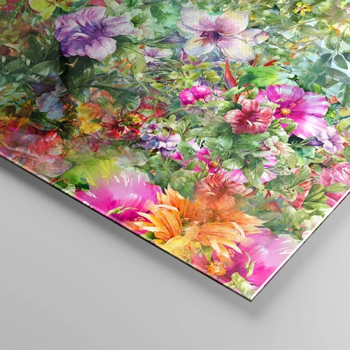 Glasbild - Bild auf glas - In Blumen für das Verderben - 70x50 cm