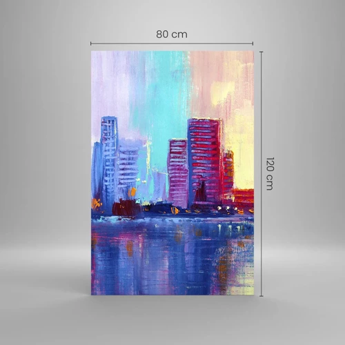 Glasbild - Bild auf glas - In Farben getaucht - 80x120 cm