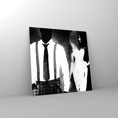 Glasbild - Bild auf glas - In Noir-Atmosphäre - 30x30 cm