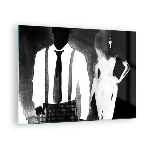 Glasbild - Bild auf glas - In Noir-Atmosphäre - 70x50 cm