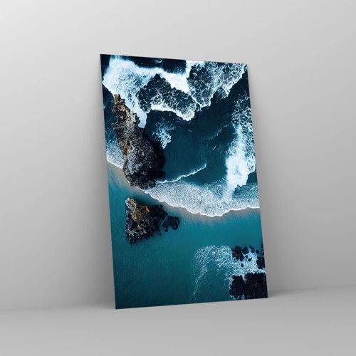 Glasbild - Bild auf glas - In Wellen gehüllt - 80x120 cm