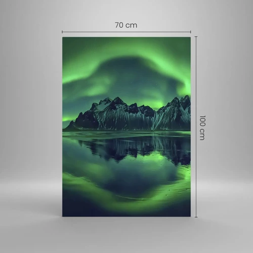 Glasbild - Bild auf glas - In den Armen der Aurora - 70x100 cm