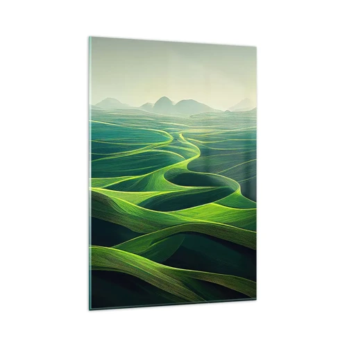 Glasbild - Bild auf glas - In den grünen Tälern - 80x120 cm
