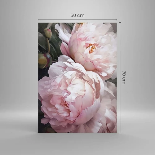 Glasbild - Bild auf glas - In der Blüte angehalten - 50x70 cm