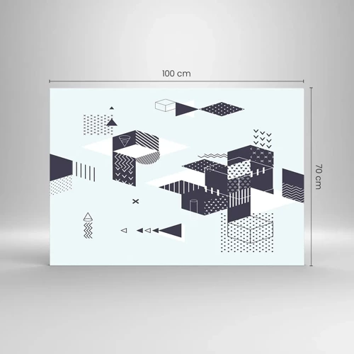 Glasbild - Bild auf glas - In der Seele eines Mathematikers - 100x70 cm