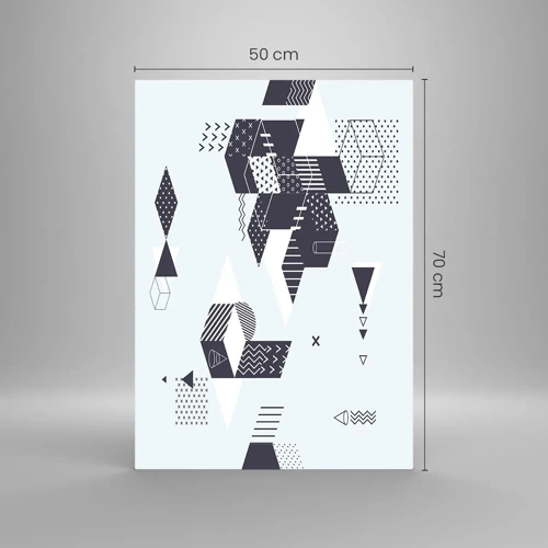 Glasbild - Bild auf glas - In der Seele eines Mathematikers - 50x70 cm