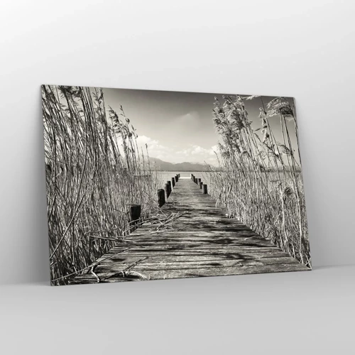 Glasbild - Bild auf glas - In der Stille des Grases - 120x80 cm