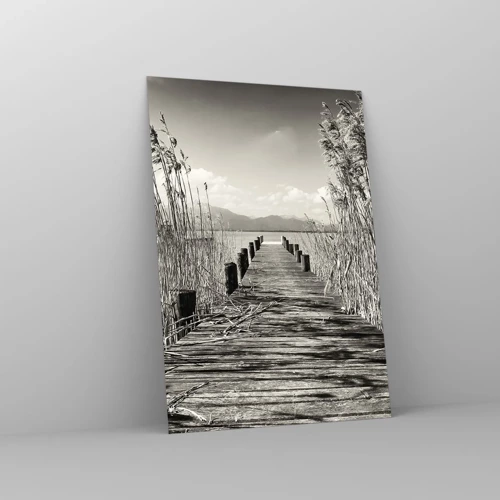 Glasbild - Bild auf glas - In der Stille des Grases - 70x100 cm