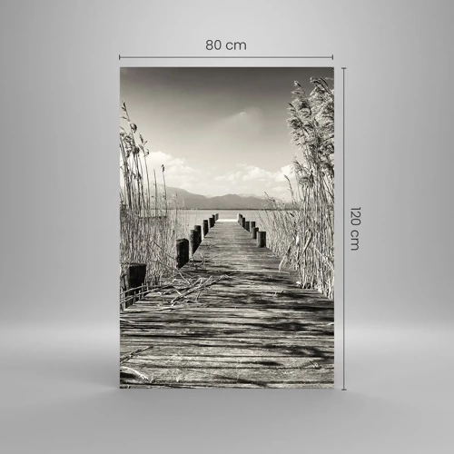 Glasbild - Bild auf glas - In der Stille des Grases - 80x120 cm