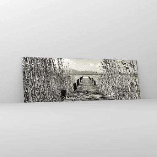 Glasbild - Bild auf glas - In der Stille des Grases - 90x30 cm
