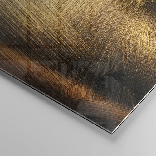 Glasbild - Bild auf glas - In einem goldenen Labyrinth - 160x50 cm