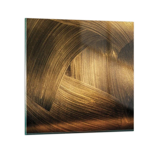 Glasbild - Bild auf glas - In einem goldenen Labyrinth - 60x60 cm