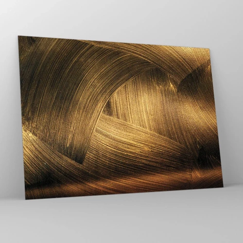 Glasbild - Bild auf glas - In einem goldenen Labyrinth - 70x50 cm