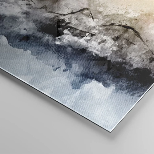 Glasbild - Bild auf glas - In einer Nebelwolke ertrunken - 70x70 cm