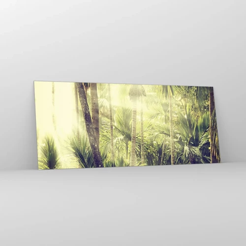 Glasbild - Bild auf glas - In grüner Hitze - 120x50 cm