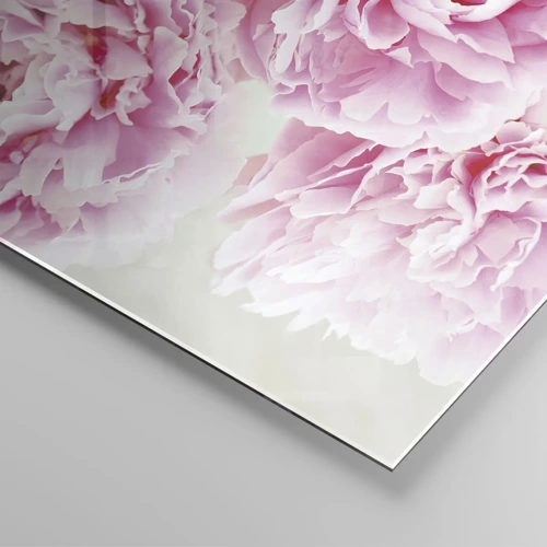 Glasbild - Bild auf glas - In rosa Glamour - 120x50 cm