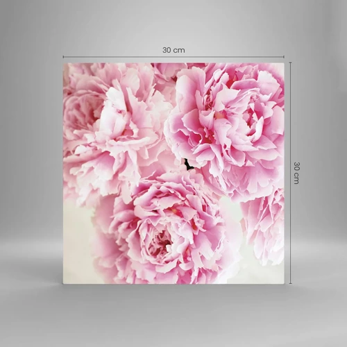 Glasbild - Bild auf glas - In rosa Glamour - 30x30 cm