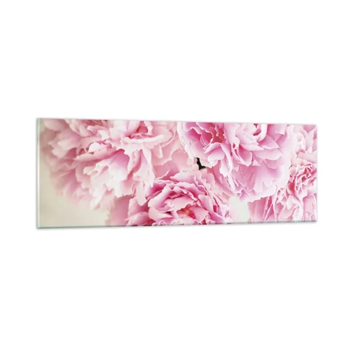 Glasbild - Bild auf glas - In rosa Glamour - 90x30 cm