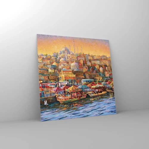 Glasbild - Bild auf glas - Istanbuler Geschichte - 30x30 cm