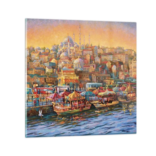 Glasbild - Bild auf glas - Istanbuler Geschichte - 50x50 cm