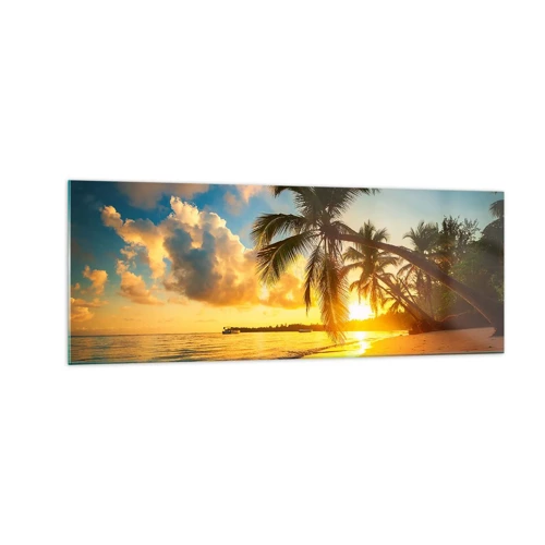 Glasbild - Bild auf glas - Karibischer Traum - 140x50 cm